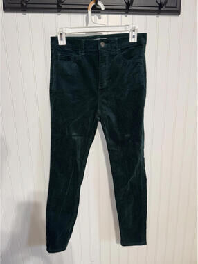 LOFT Green Corduroy Pants